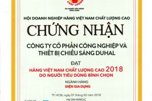 Công ty Duhal vinh dự nhận danh hiệu “Hàng Việt Nam chất lượng cao 2018”