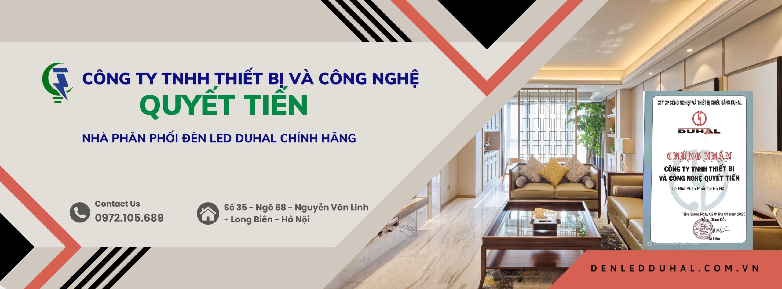 Nhà phân phối đèn LED Duhal chính hãng