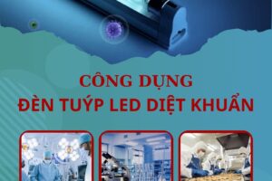 Công dụng của đèn tuýp LED diệt khuẩn