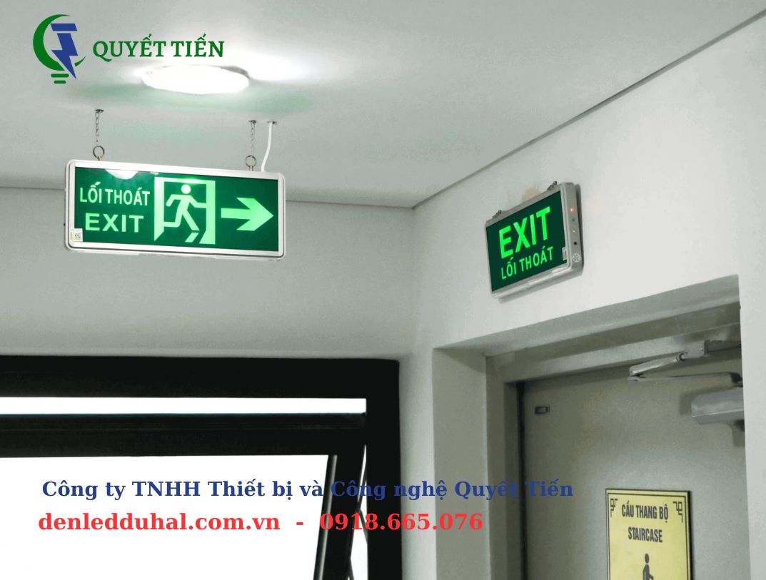 đèn exit thoát hiểm