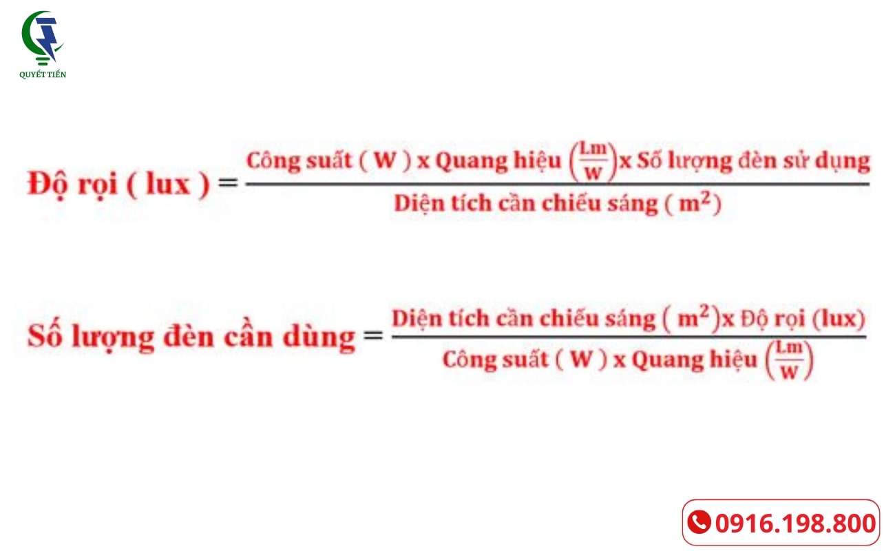 Công Thức Tính Toán Số Lượng Đèn Chiếu Sáng Nhà Xưởng