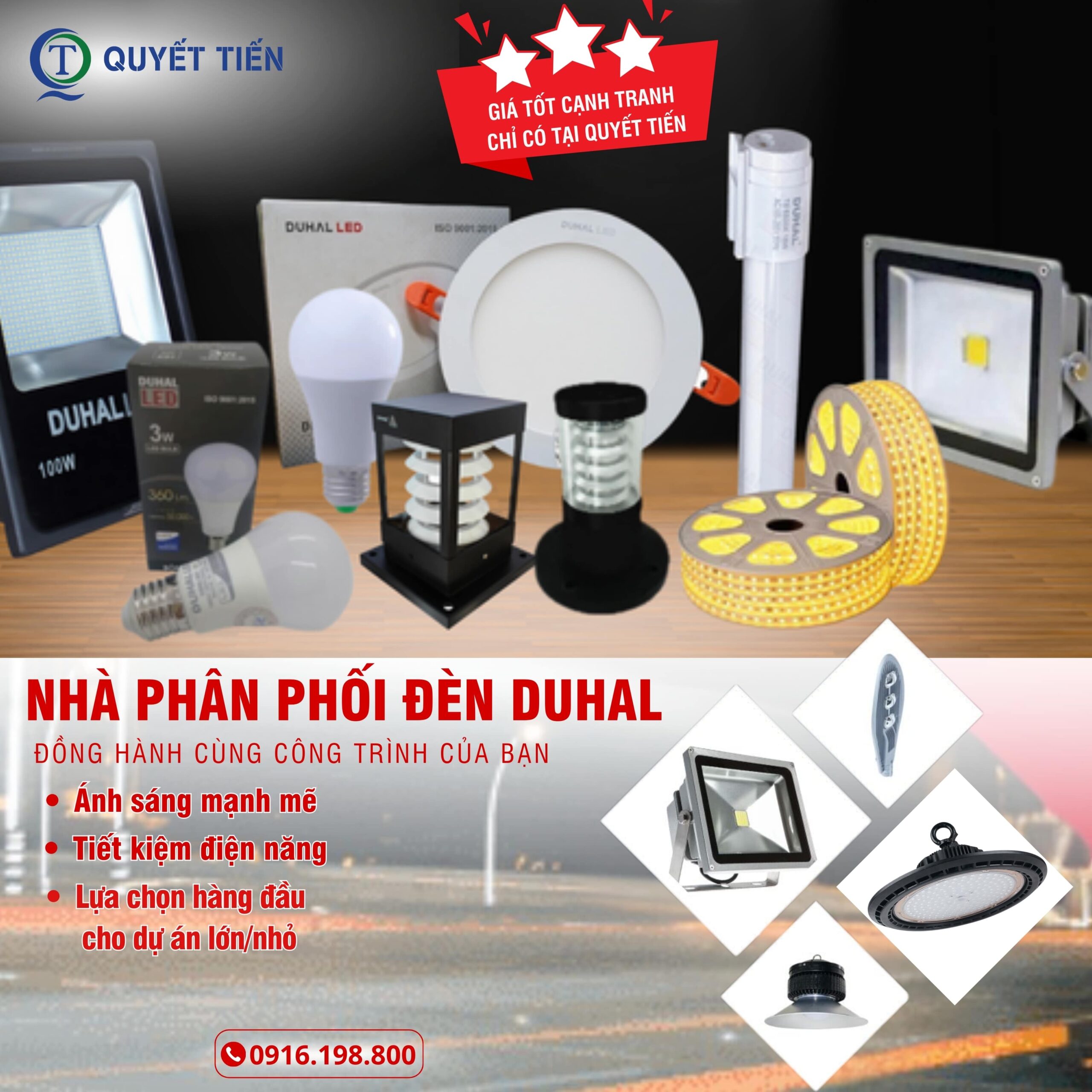 Nhà phân phối đèn chiếu sáng ngoài trời Duhal