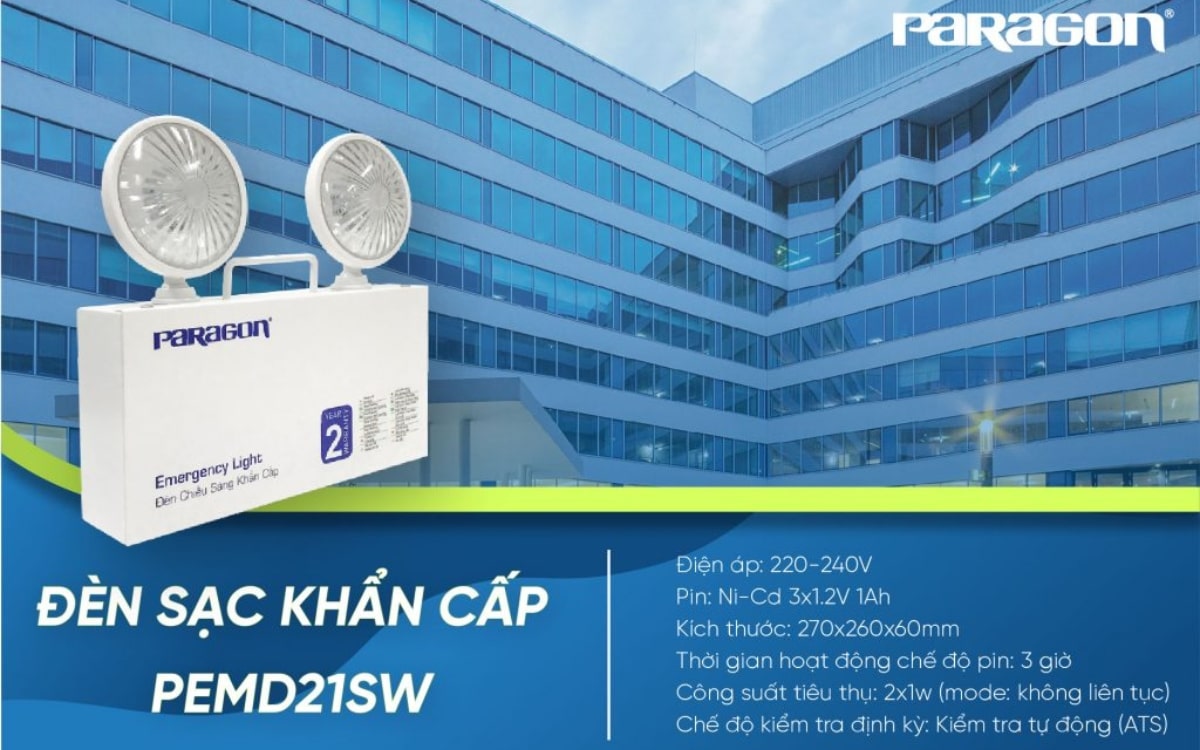 Đèn sạc khẩn cấp Paragon