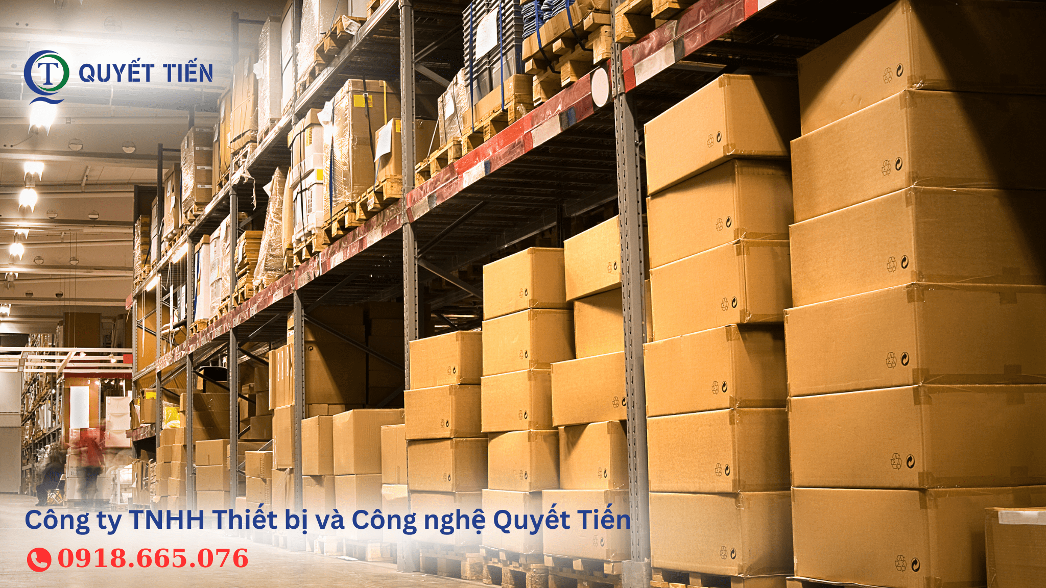 Kho hàng hóa đèn LED Duhal tại Quyết tiến