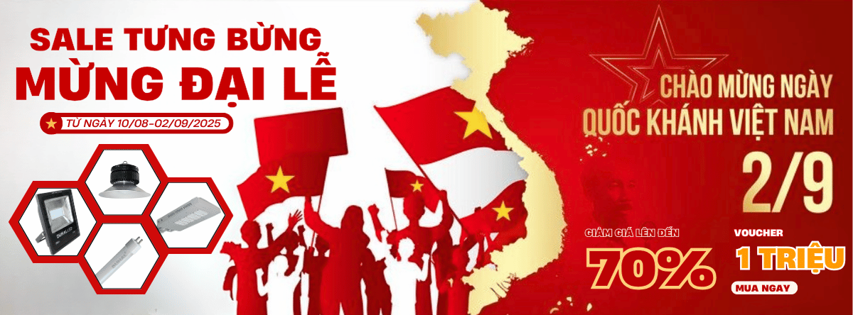 Đèn LED Duhal mừng đại lễ 2/9